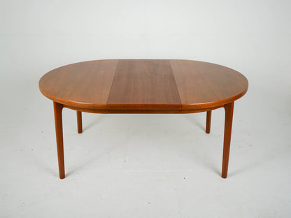 Vintage Teak Esstisch rund ausziehbar Mid Century