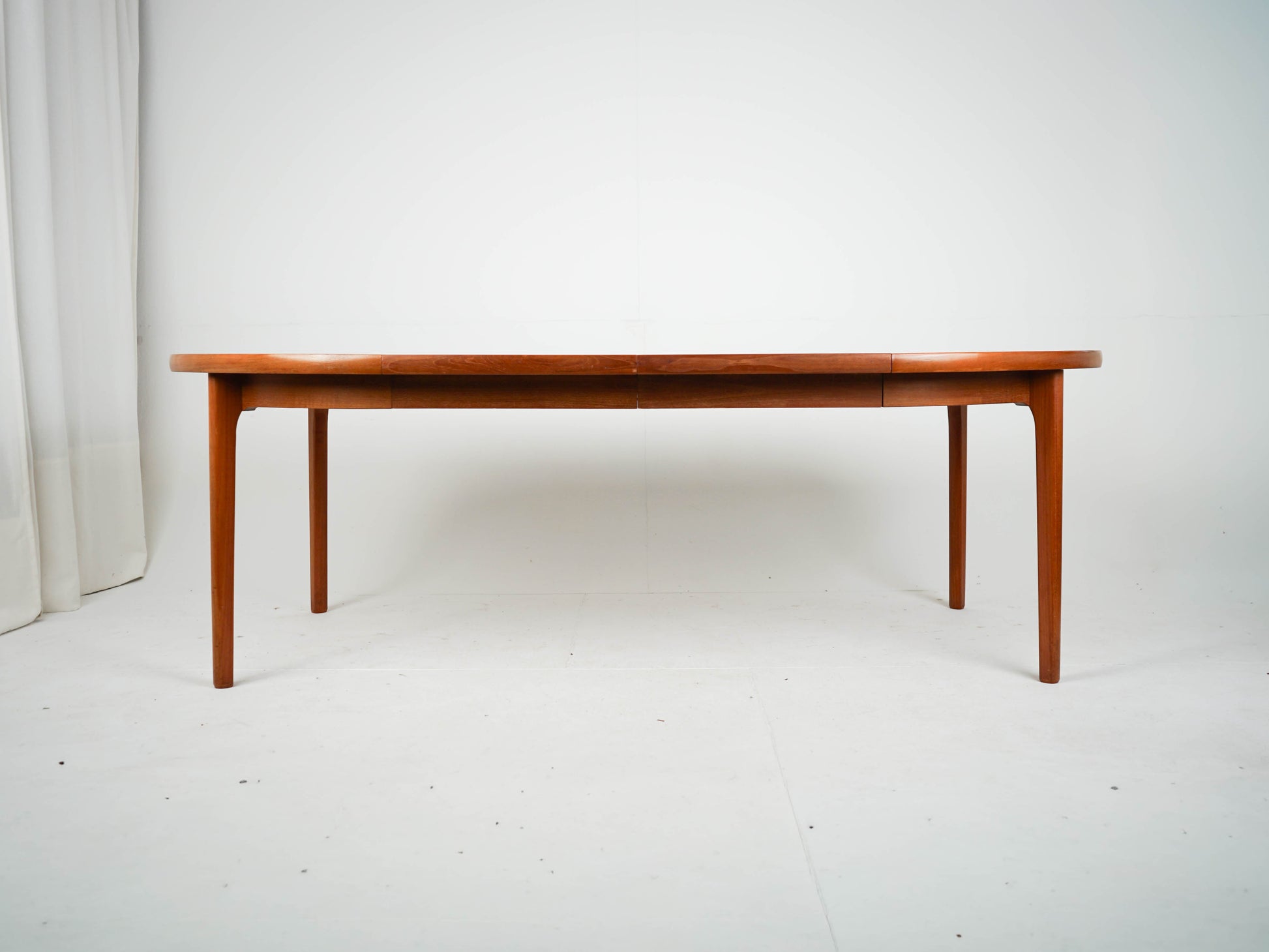 Vintage Teak Esstisch rund ausziehbar Mid Century