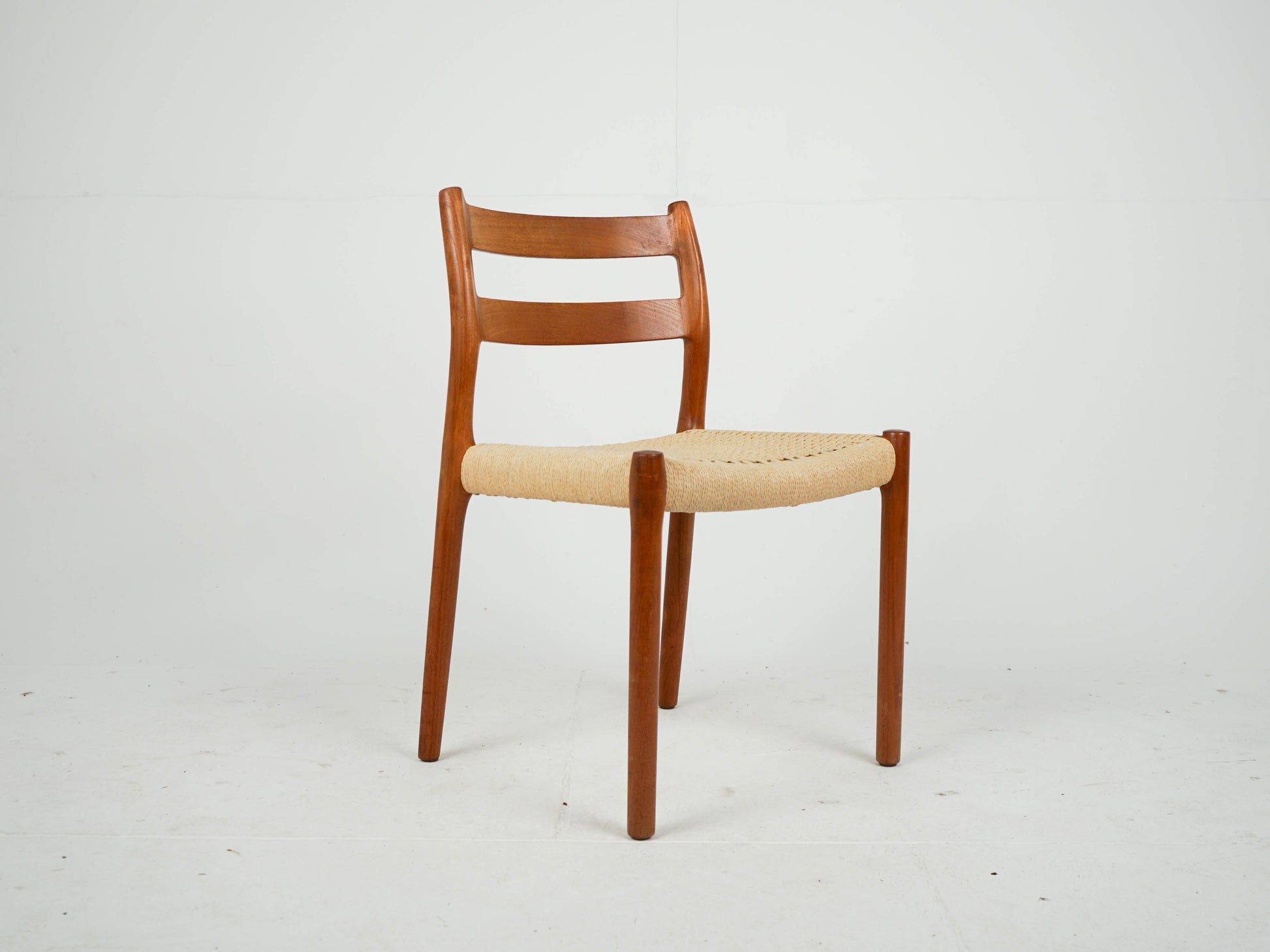 Set von 4 Vintage Teak Stuhl "Modell 84" von Niels Otto Møller für JL Møller Møbelfabrik