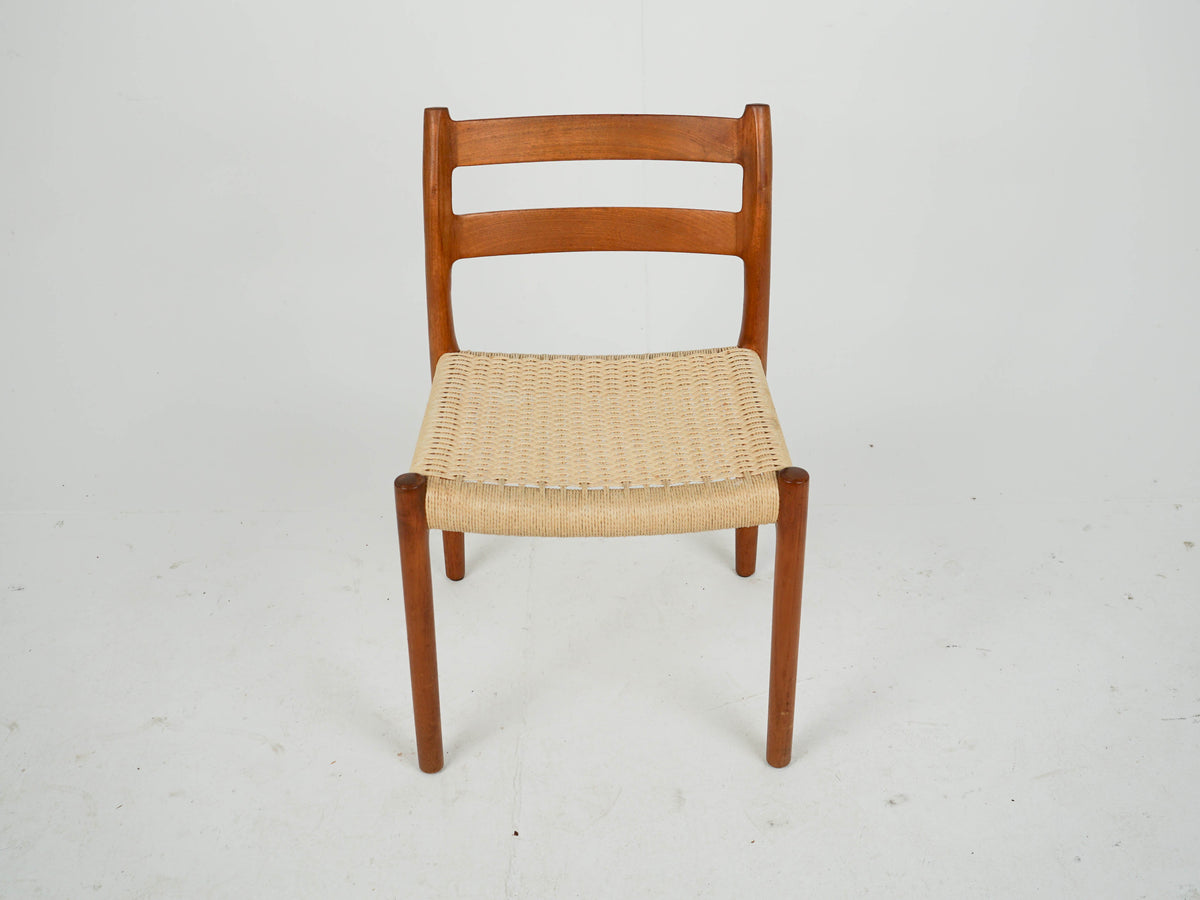 Set von 4 Vintage Teak Stuhl "Modell 84" von Niels Otto Møller für JL Møller Møbelfabrik