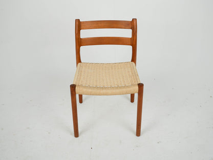 Set von 4 Vintage Teak Stuhl "Modell 84" von Niels Otto Møller für JL Møller Møbelfabrik