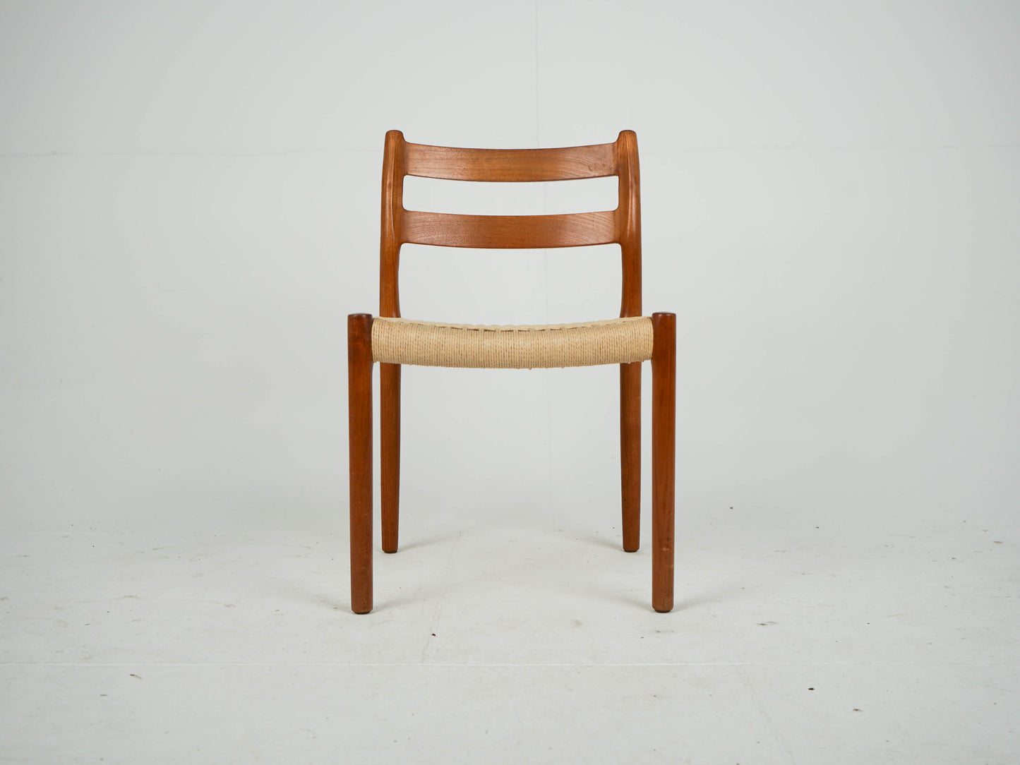 Set von 4 Vintage Teak Stuhl "Modell 84" von Niels Otto Møller für JL Møller Møbelfabrik