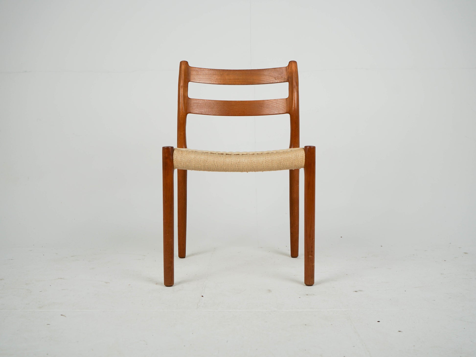 Set von 4 Vintage Teak Stuhl "Modell 84" von Niels Otto Møller für JL Møller Møbelfabrik