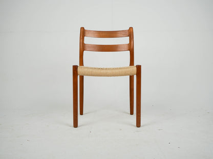 Set von 4 Vintage Teak Stuhl "Modell 84" von Niels Otto Møller für JL Møller Møbelfabrik