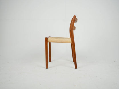 Set von 4 Vintage Teak Stuhl "Modell 84" von Niels Otto Møller für JL Møller Møbelfabrik