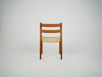 Set von 4 Vintage Teak Stuhl "Modell 84" von Niels Otto Møller für JL Møller Møbelfabrik