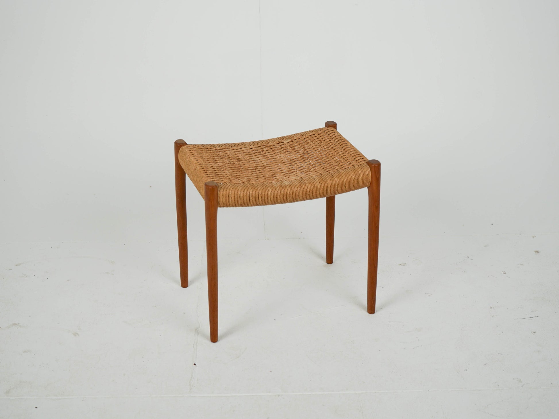 Vintage Hocker "Modell 80A" von Niels Otto Møller für JL Møller Møbelfabrik aus Teak