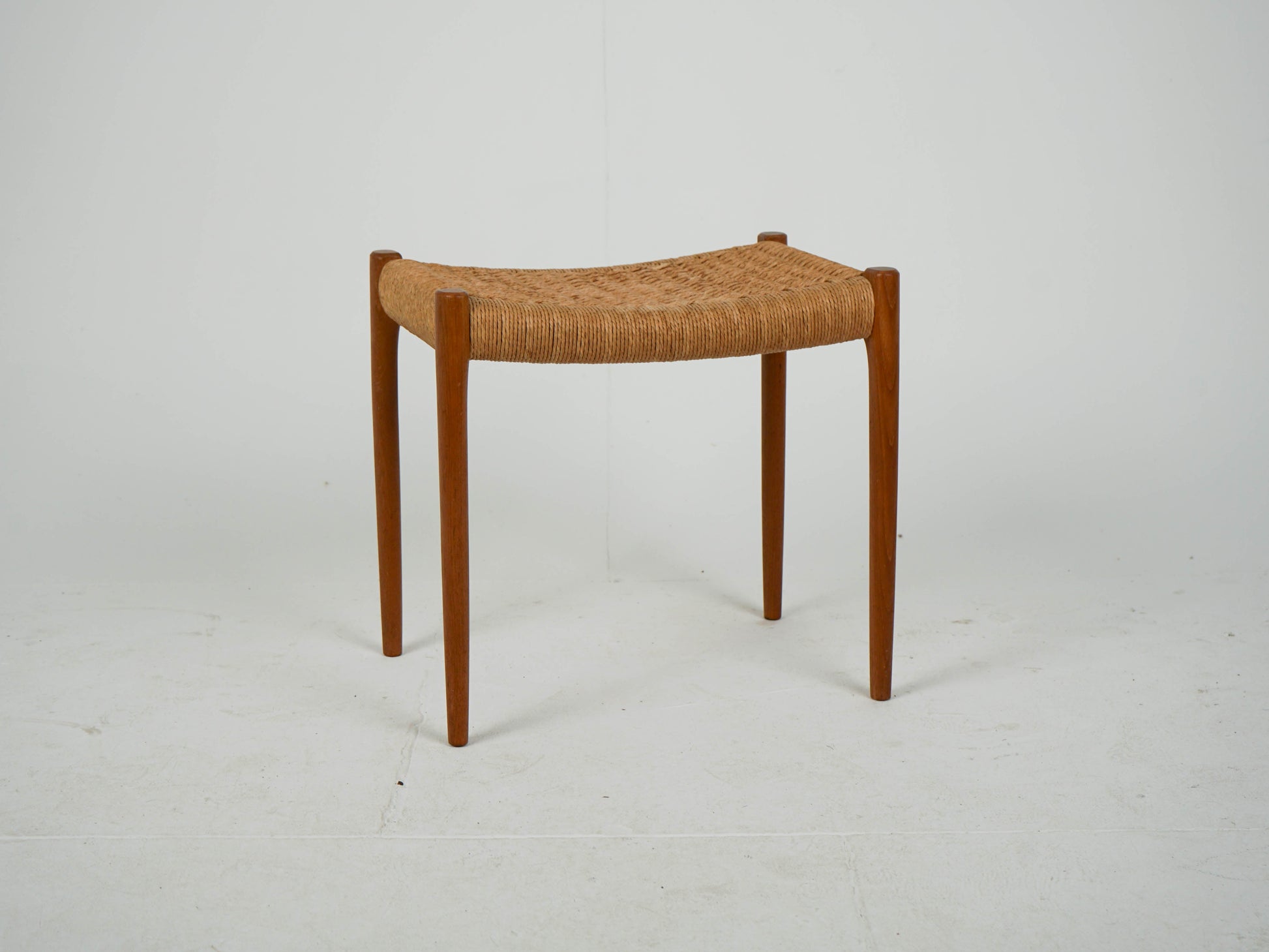 Vintage Hocker "Modell 80A" von Niels Otto Møller für JL Møller Møbelfabrik aus Teak