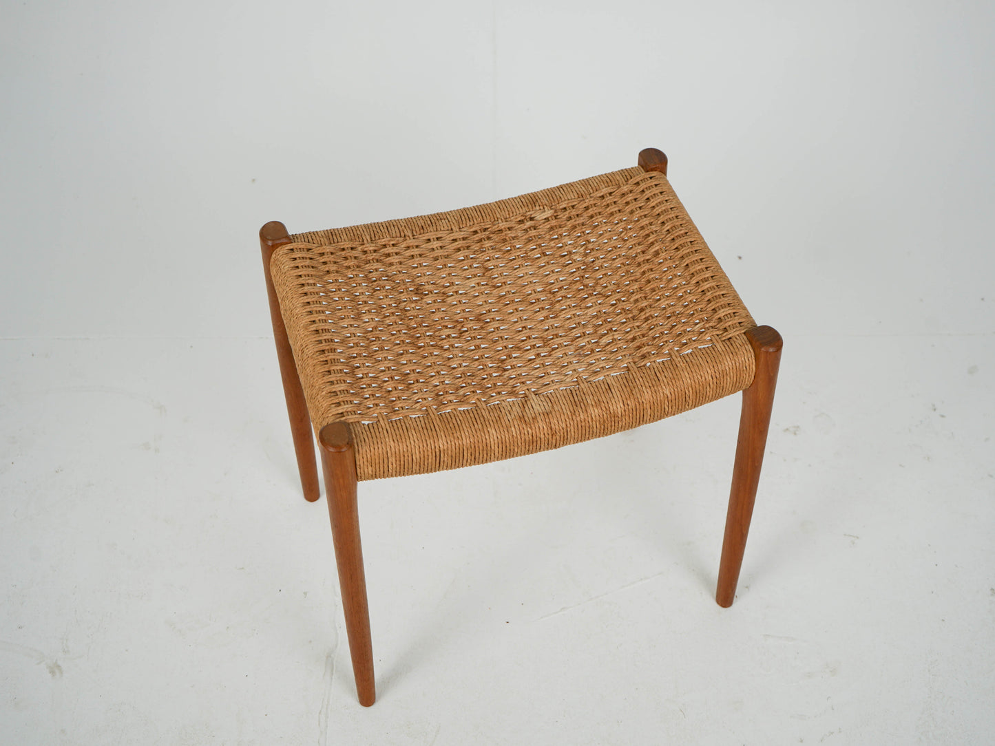 Vintage Hocker "Modell 80A" von Niels Otto Møller für JL Møller Møbelfabrik aus Teak