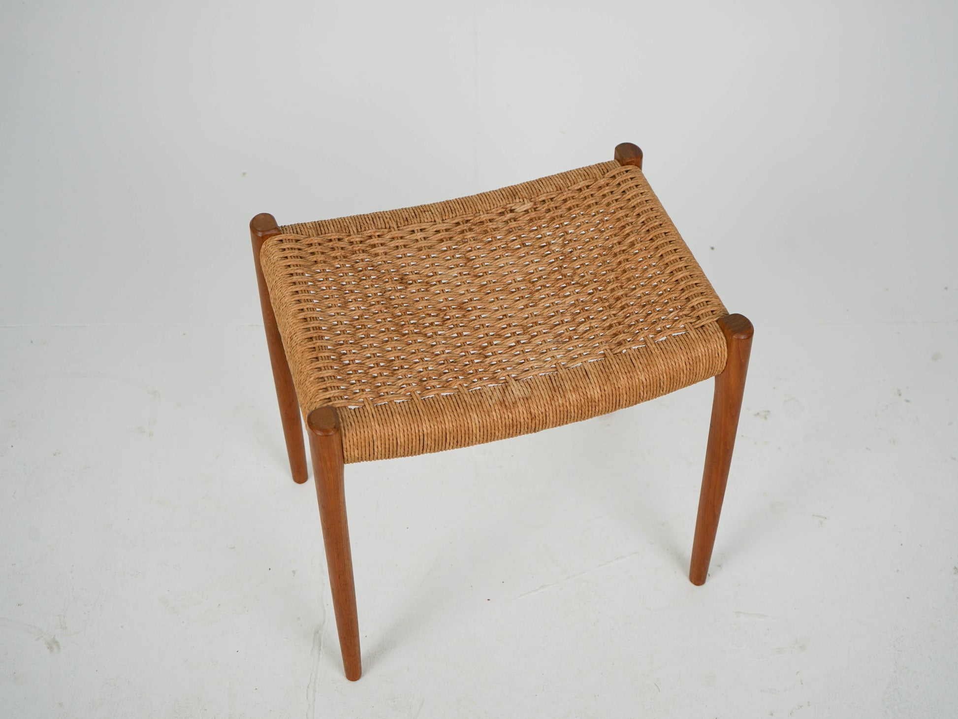 Vintage Hocker "Modell 80A" von Niels Otto Møller für JL Møller Møbelfabrik aus Teak
