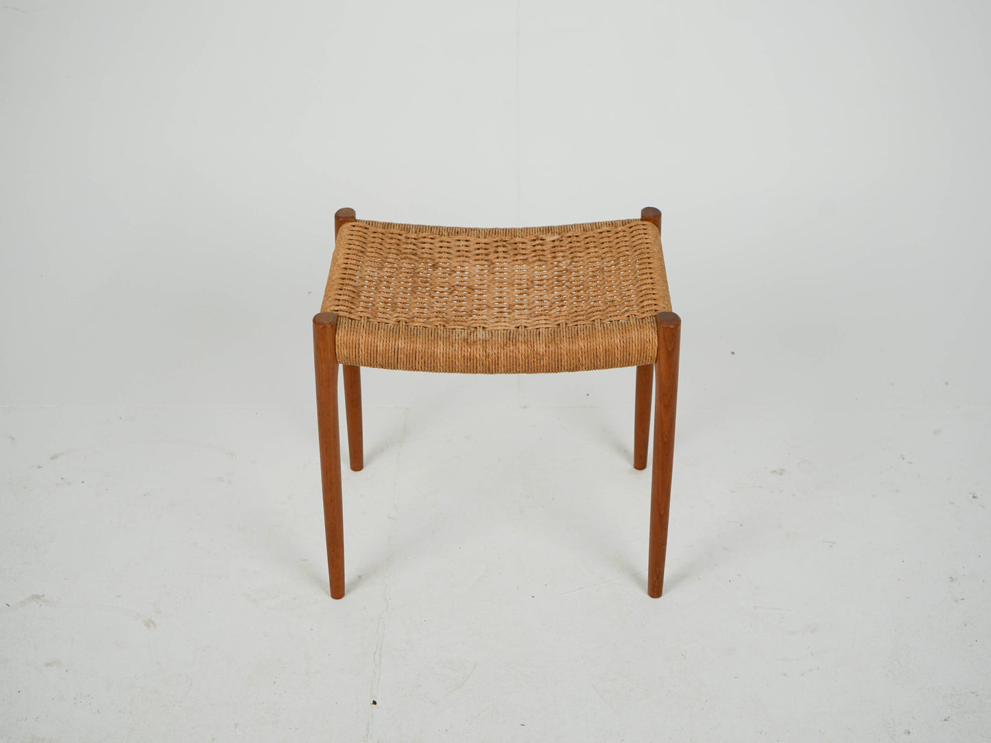 Vintage Hocker "Modell 80A" von Niels Otto Møller für JL Møller Møbelfabrik aus Teak