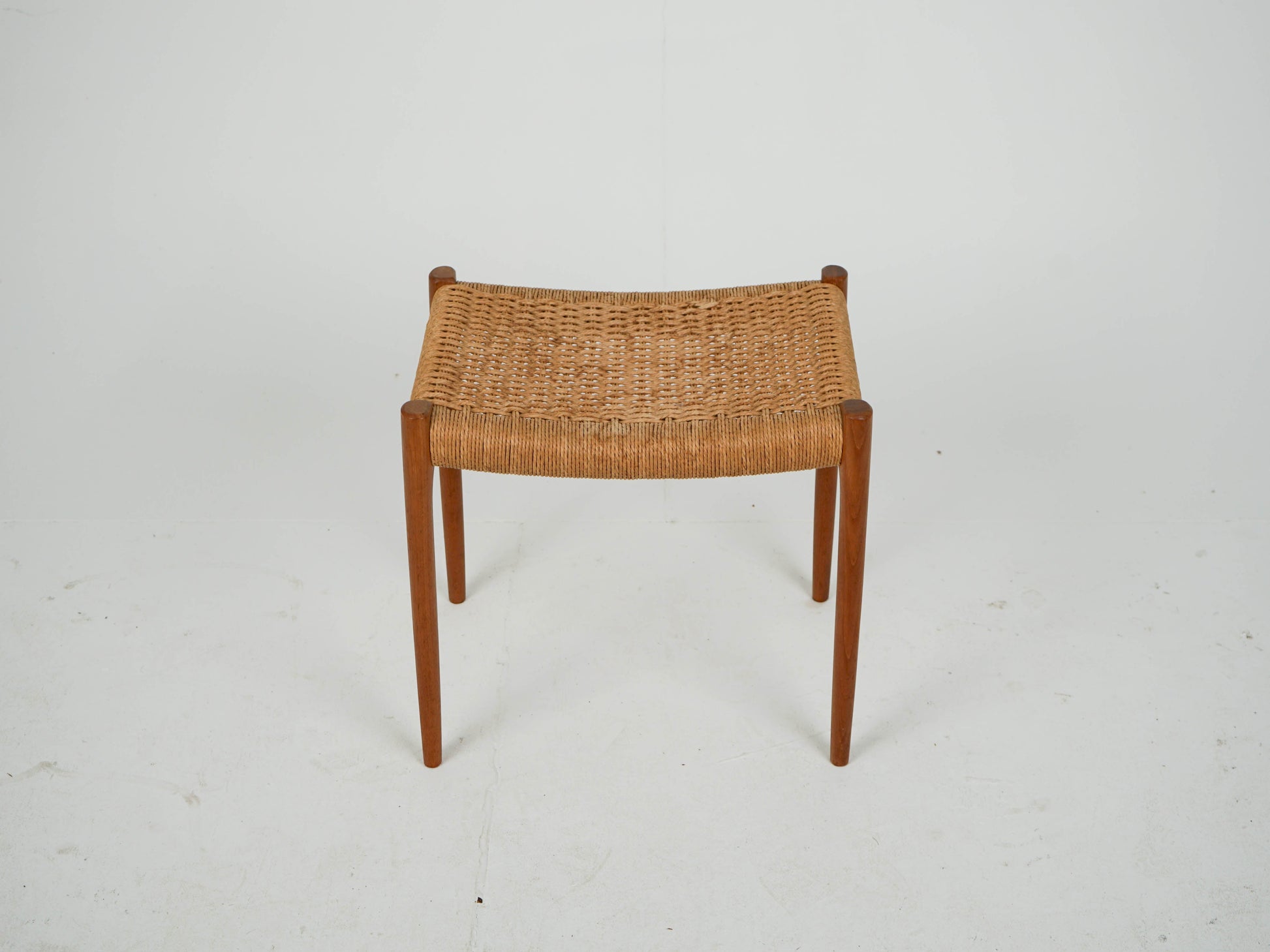 Vintage Hocker "Modell 80A" von Niels Otto Møller für JL Møller Møbelfabrik aus Teak