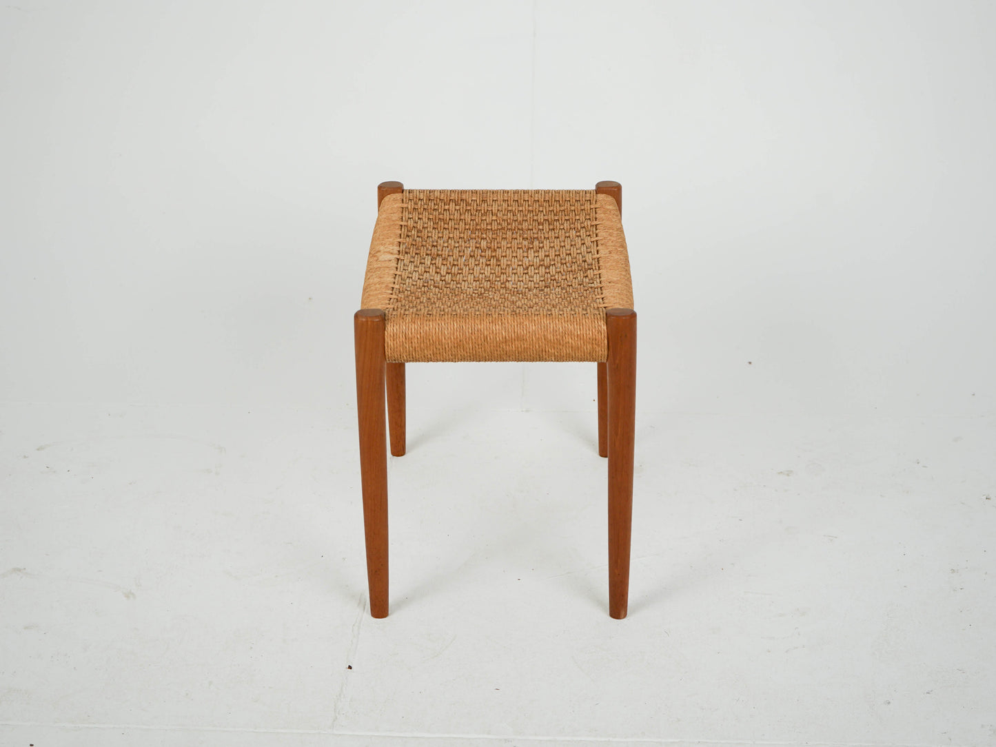 Vintage Hocker "Modell 80A" von Niels Otto Møller für JL Møller Møbelfabrik aus Teak