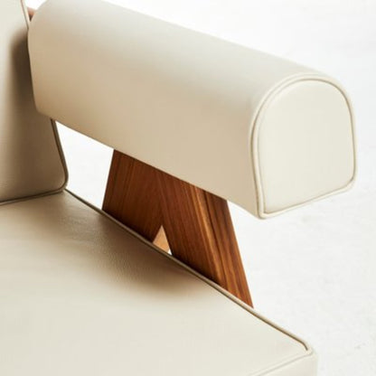 Vintage Sessel Capitol Complex von Pierre Jeanneret für Cassina, Leder beige und braun