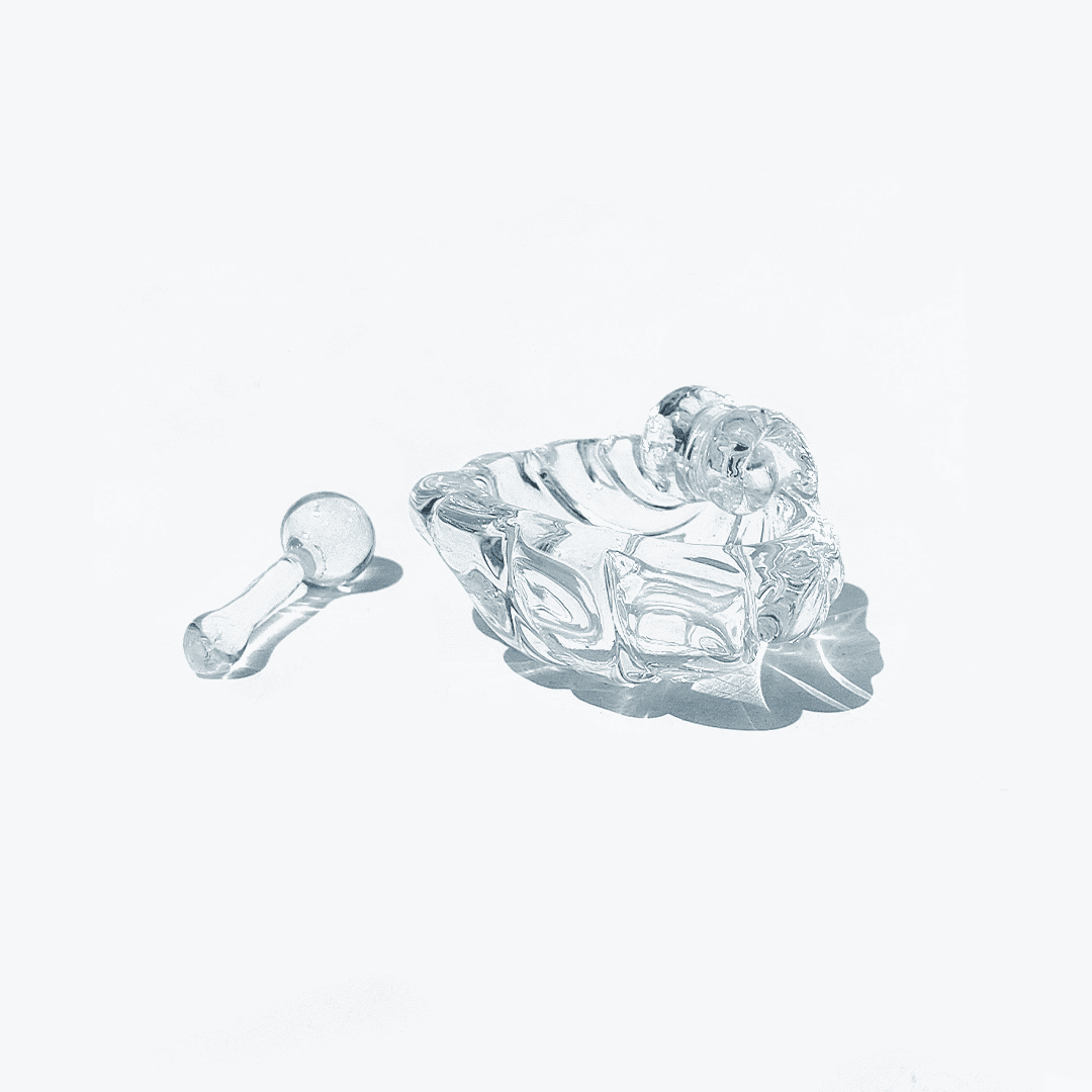 Schale Moutardier Coquillage Glas Transparent