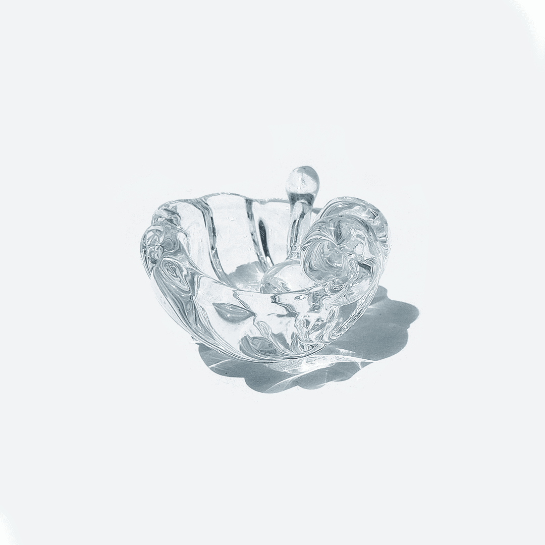 Schale Moutardier Coquillage Glas Transparent