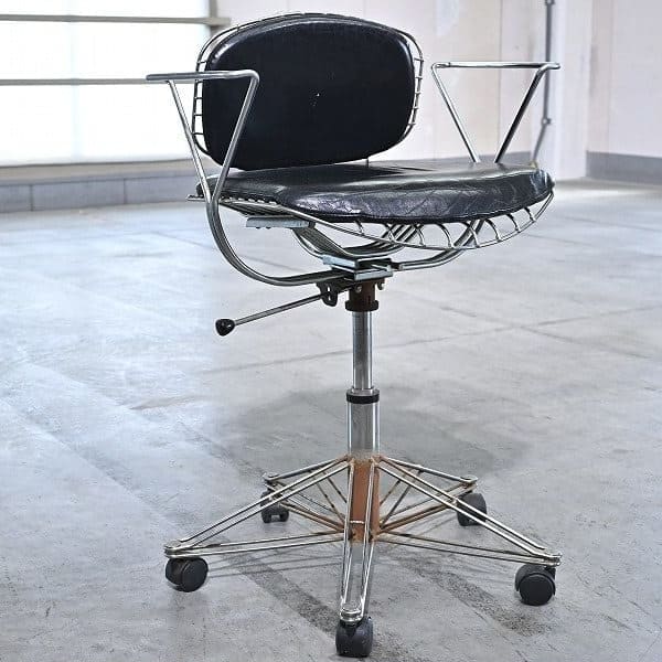 Vintage Schreibtischstuhl Beaubourg Chair auf Rollen, Frankreich