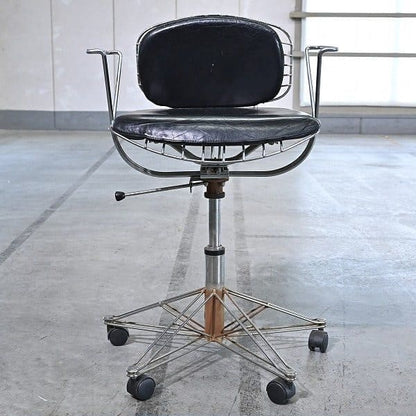 Vintage Schreibtischstuhl Beaubourg Chair auf Rollen, Frankreich