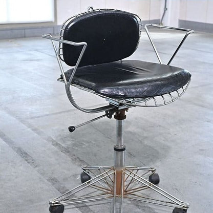 Vintage Schreibtischstuhl Beaubourg Chair auf Rollen, Frankreich