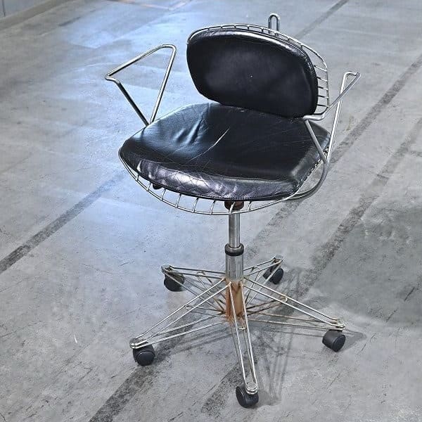 Vintage Schreibtischstuhl Beaubourg Chair auf Rollen, Frankreich