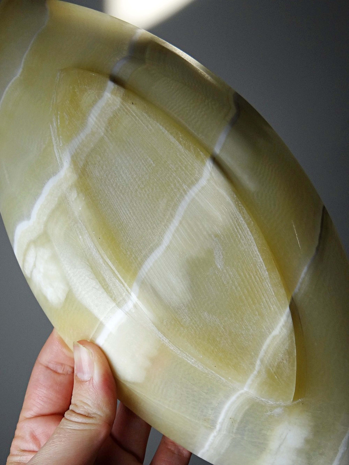 Vintage Schale aus Alabaster, Ägypten, 1960er-1970er Jahre