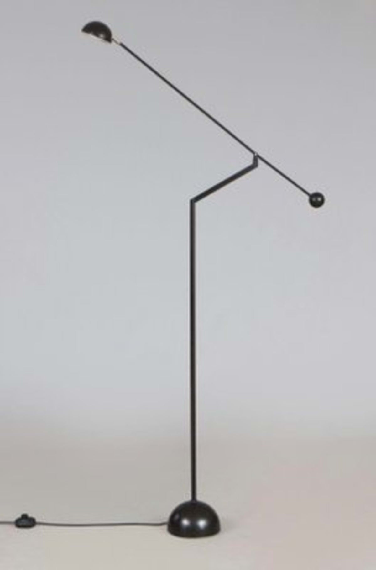 Vintage Stehlampe von Soelken für Soelken schwarz flexibel