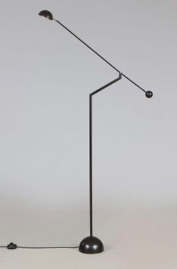 Vintage Stehlampe von Soelken für Soelken schwarz flexibel