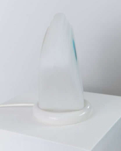 Lampe de table vintage en verre de Murano, style Memphis postmoderne, Italie, années 1980