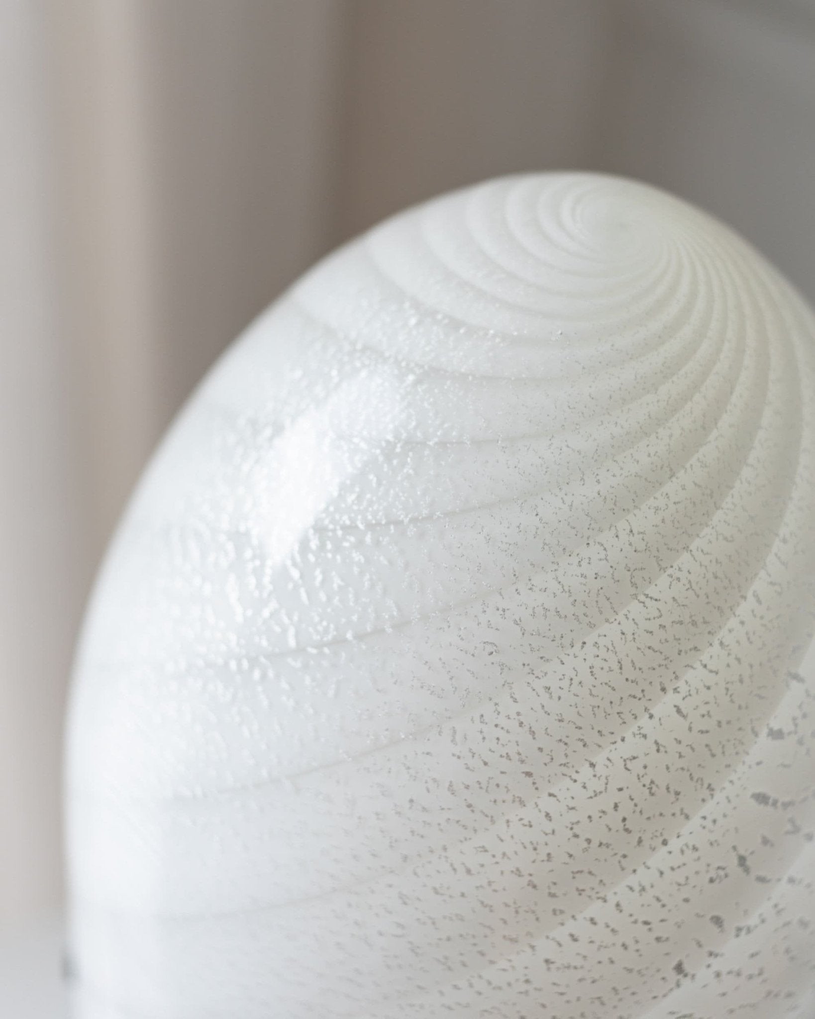 Vintage Tischlampe Murano Swirl von Murano für Murano schwarz weiß silber