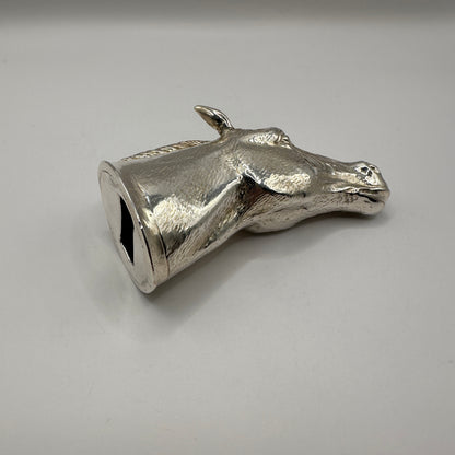 Vintage Flaschenöffner Pferdekopf silber schwer von unbekannt für unbekannt
