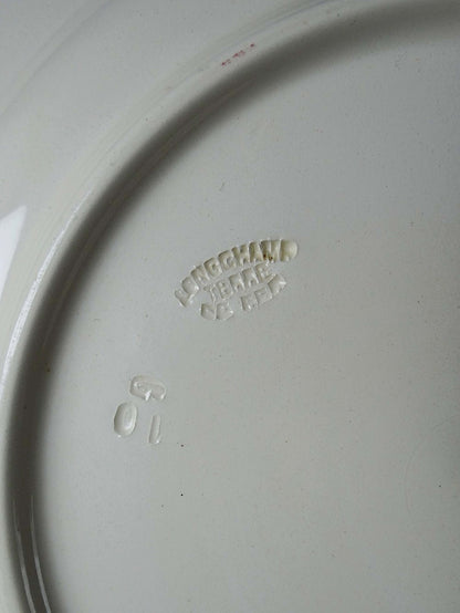 Vintage Servierplatte "Pâquerettes" von Longchamp, Art Nouveau