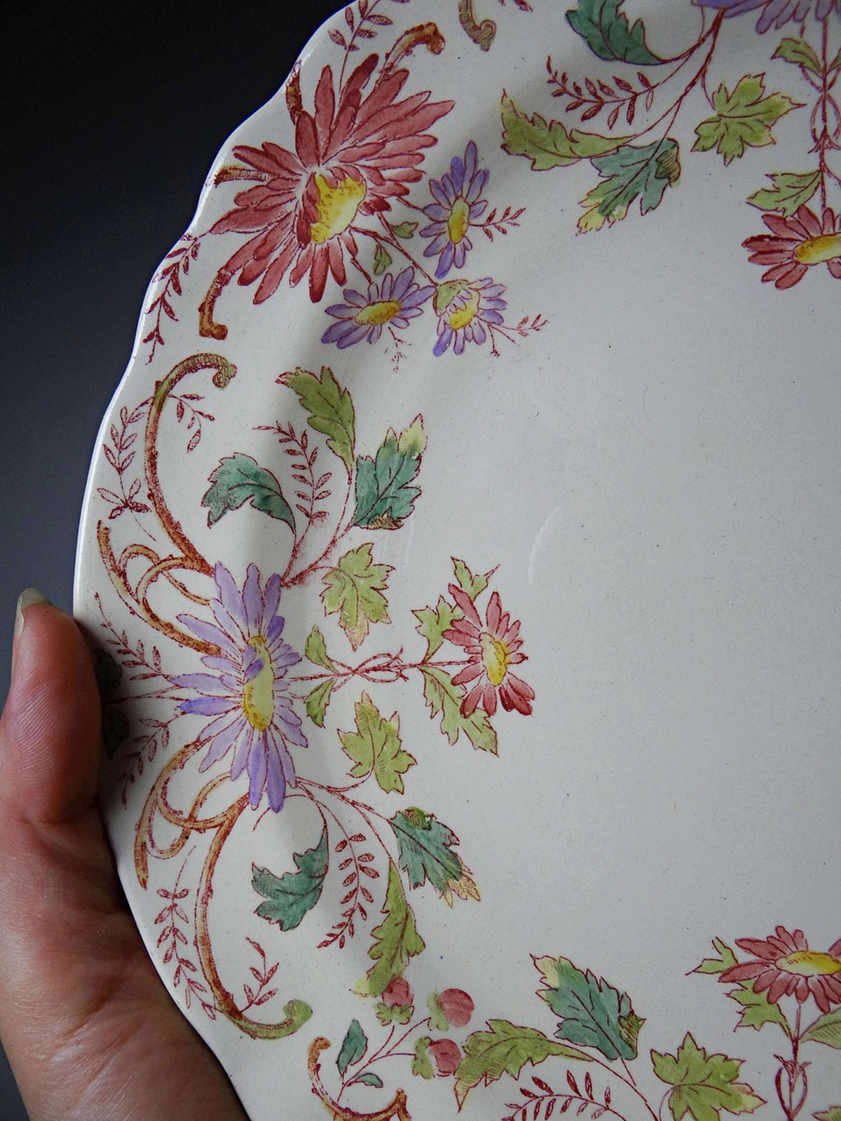 Vintage Präsentierteller "Pâquerettes" von Longchamp