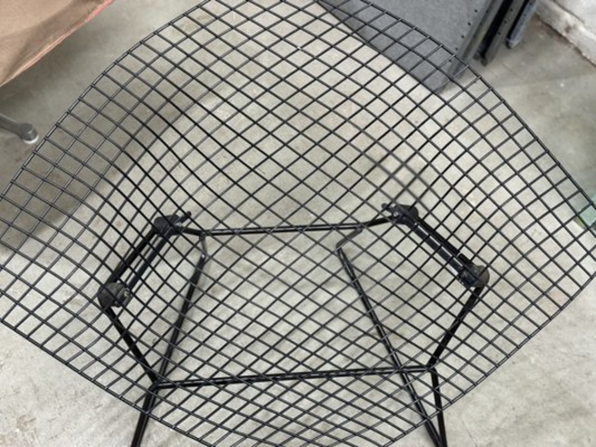 Vintage Set von 2 Diamond Chair von Harry Bertoia für Knoll International schwarz