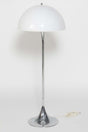 Vintage Panthella Floor Lamp by Verner Panton for Louis Poulsen Silver-Colored, White
