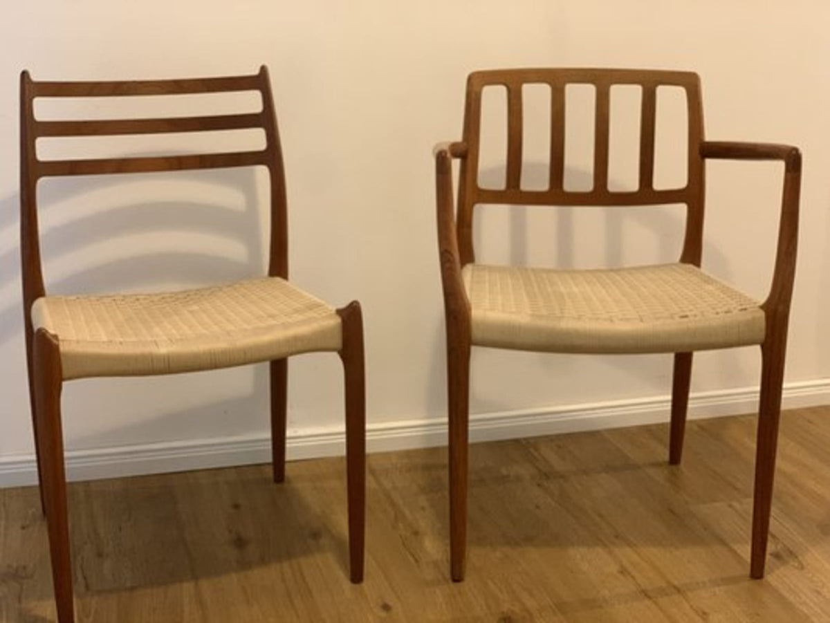 Vintage Set von 2 Stuhl Modell 66 und 78 von Niels O. Møller für J.L. Møllers Møbelfabrik