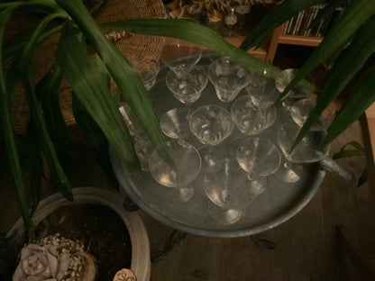Vintage Glas Set von 17 Stück, diverse Varianten