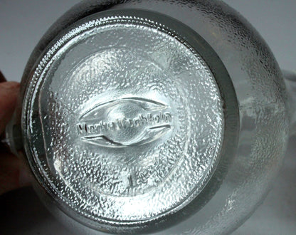 Vintage Nusskanne von Tischfein/WMF aus Glas und Kork