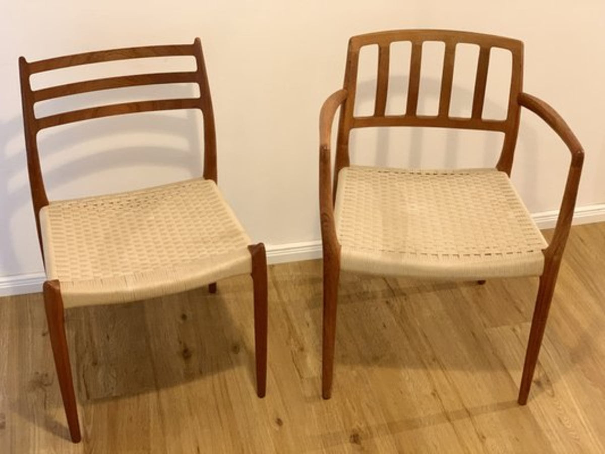 Vintage Set von 2 Stuhl Modell 66 und 78 von Niels O. Møller für J.L. Møllers Møbelfabrik