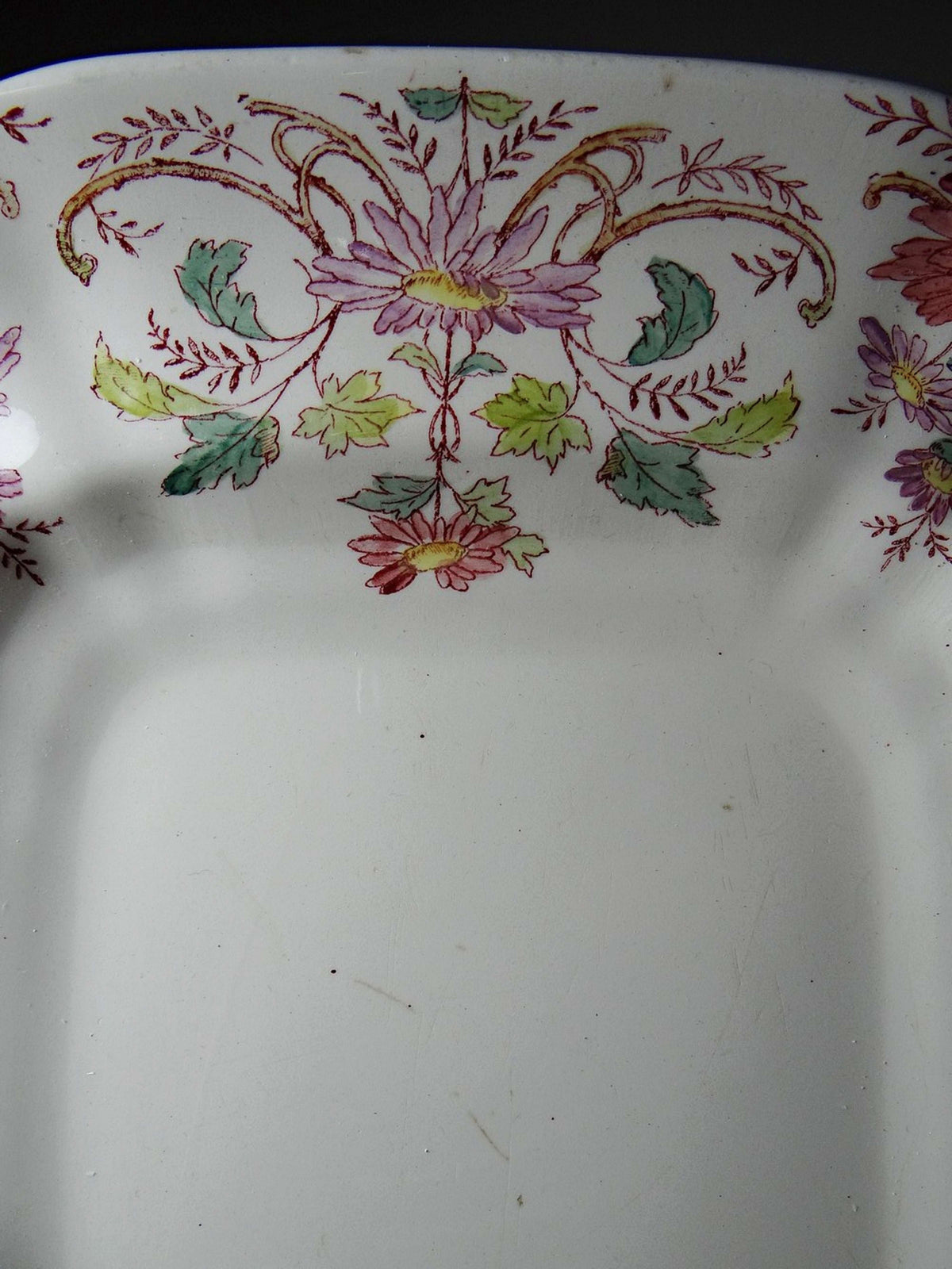 Vintage Servierplatte "Pâquerettes" von Longchamp, Art Nouveau