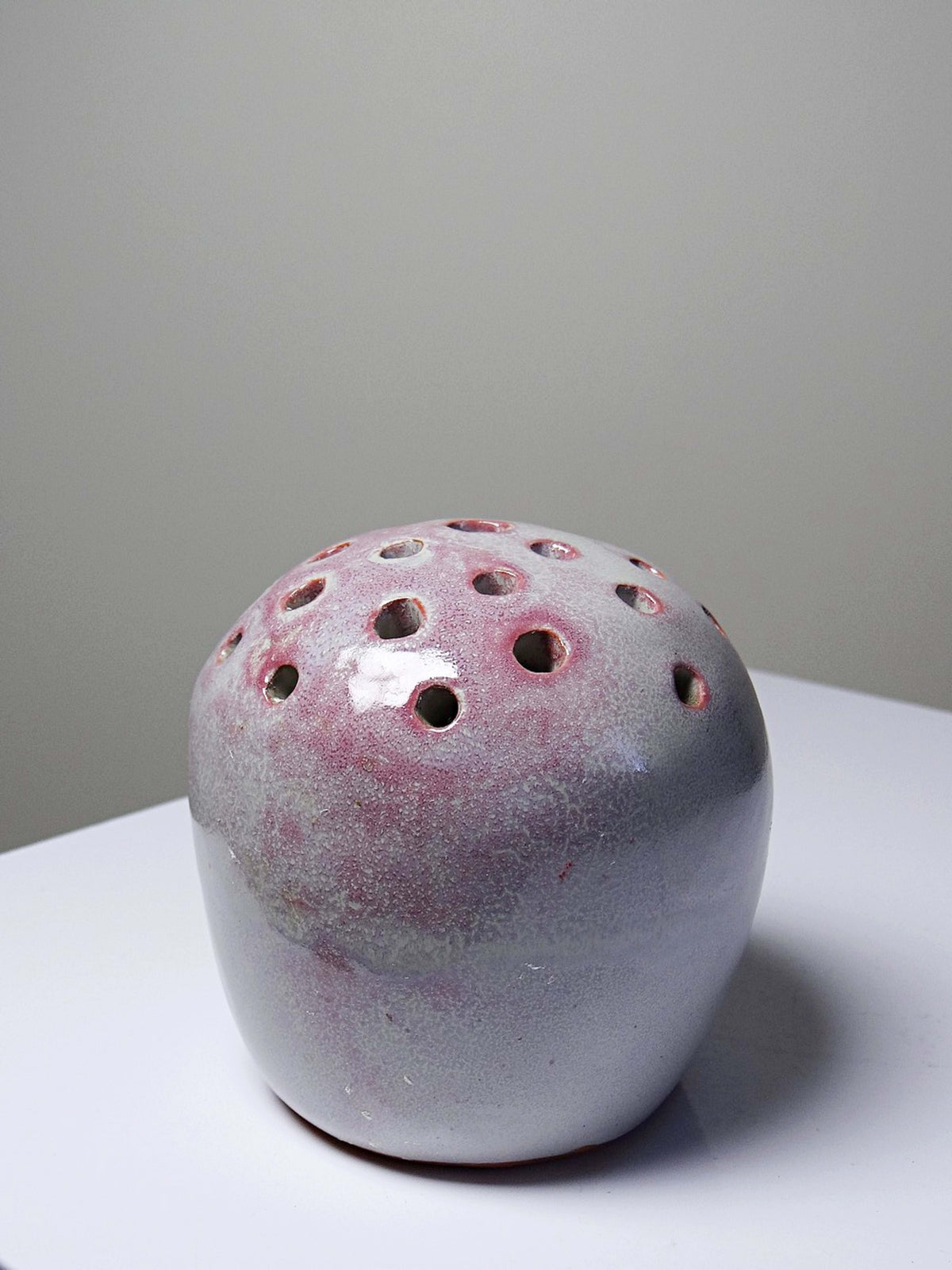Vintage Pique-fleurs Vase "Ikebana" signiert PB 86, Frankreich 1980er