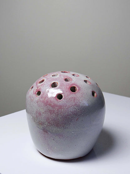 Vintage Pique-fleurs Vase "Ikebana" signiert PB 86, Frankreich 1980er