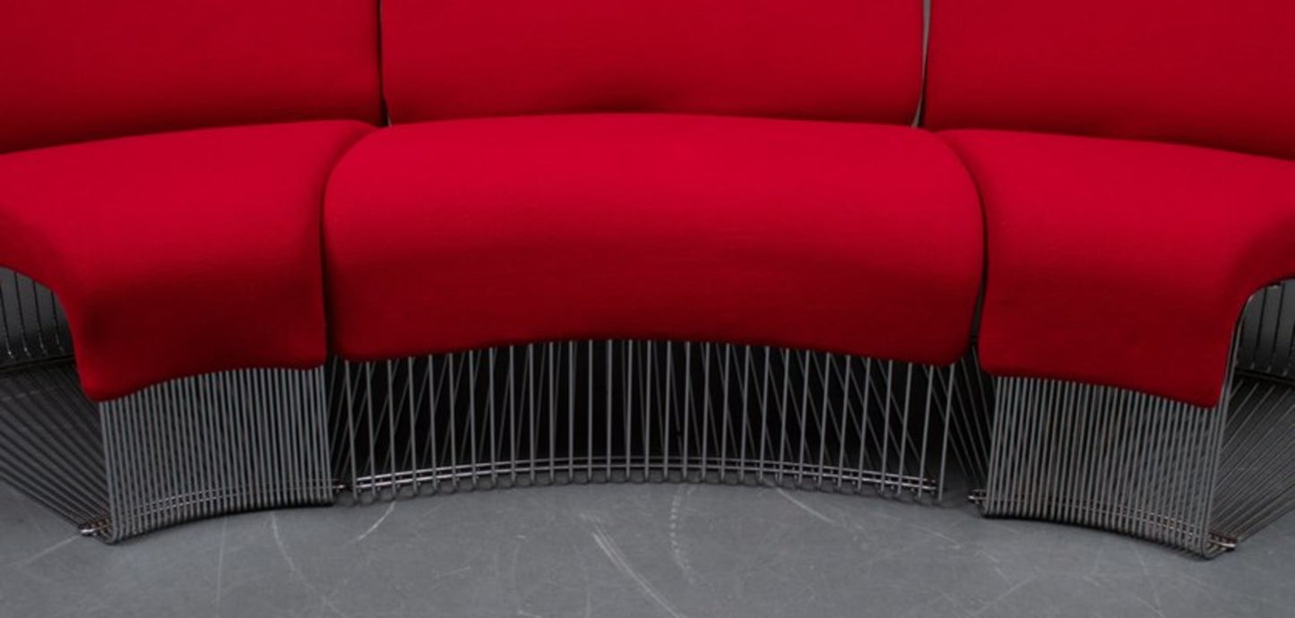 Vintage Lounge-Sessel Pantanova Set von 3 von Verner Panton für Fritz Hansen purpurrot