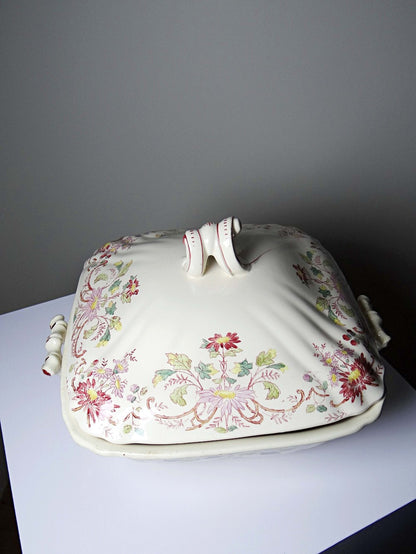 Vintage Terrine "Pâquerettes" von Longchamp, Art Nouveau