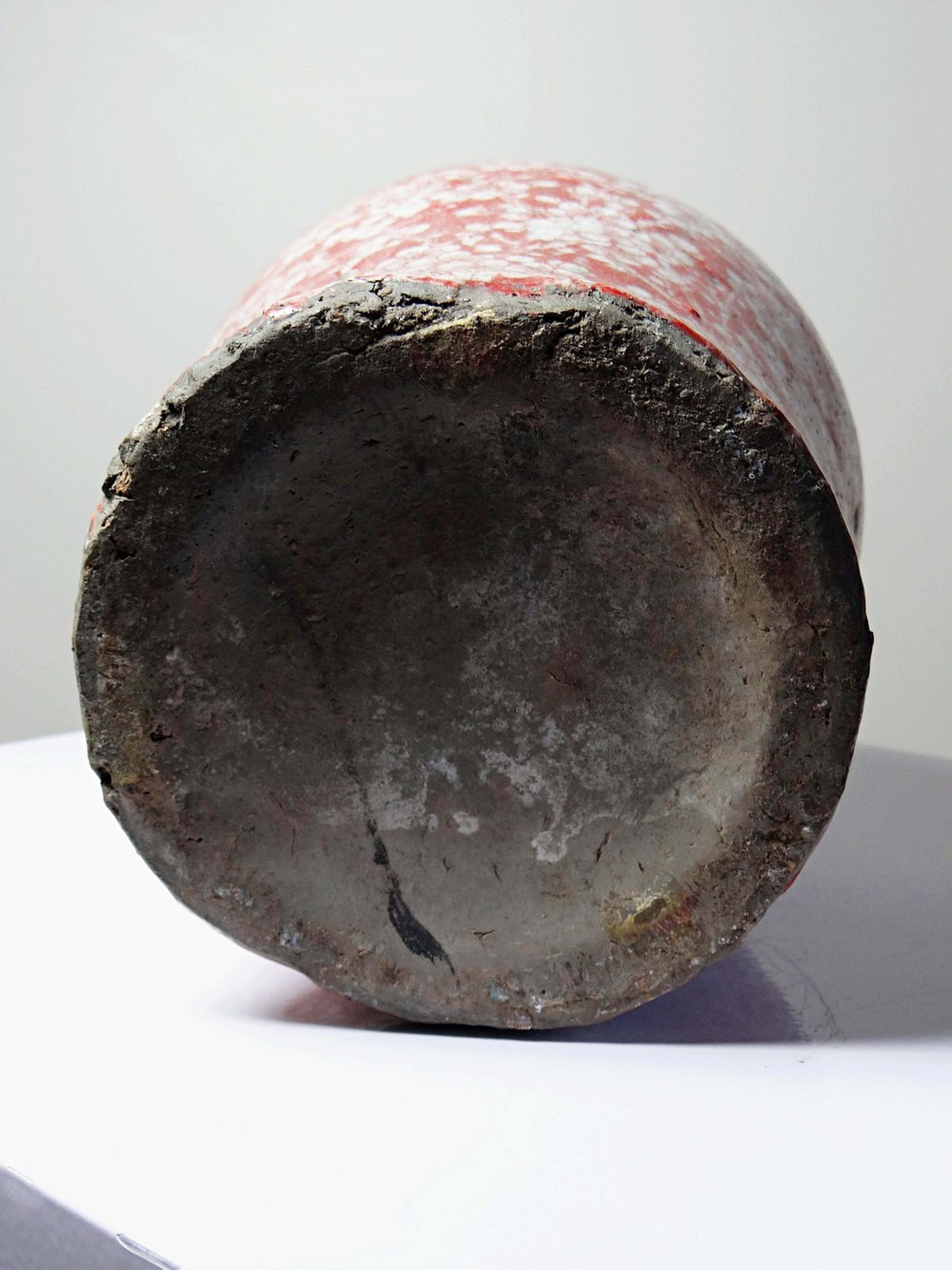 Vintage Vase Raku-Keramik Sakura-Dekor, Japan