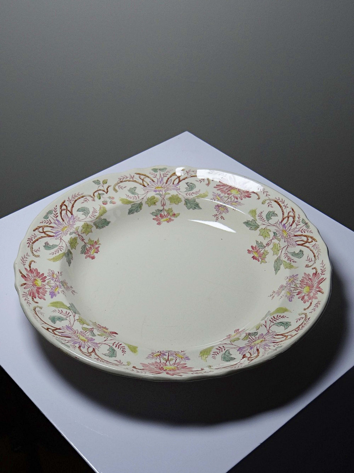 Vintage Servierschale "Pâquerettes" von Longchamp, Art Nouveau