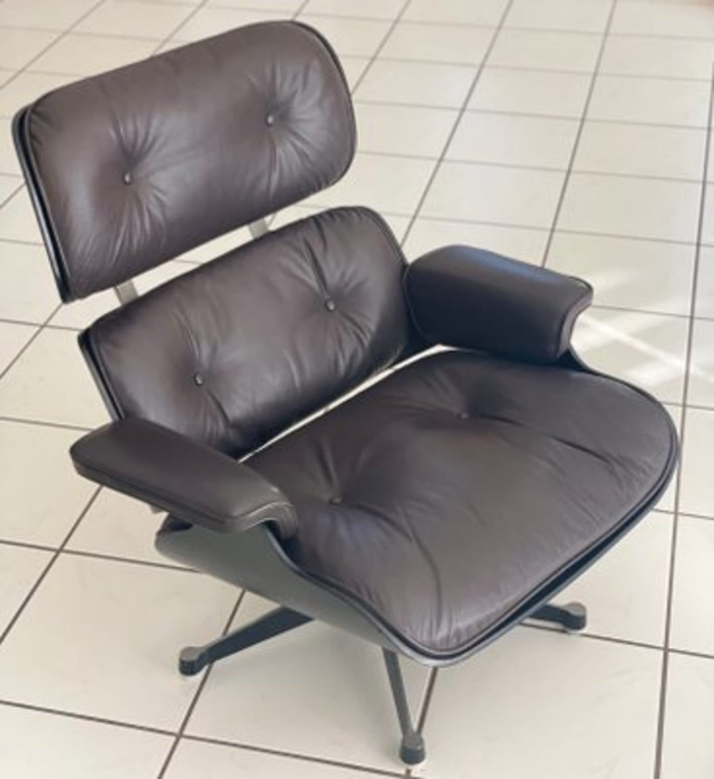 Vintage Lounge Sessel Set von 2 von Charles und Ray Eames für Herman Miller schwarz