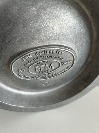 Vintage aluminum stand ashtray from EFM