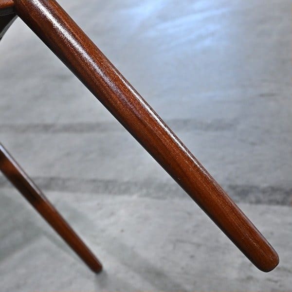 Vintage Hocker von Olholm Mobelfabrik aus Teak und Rattan