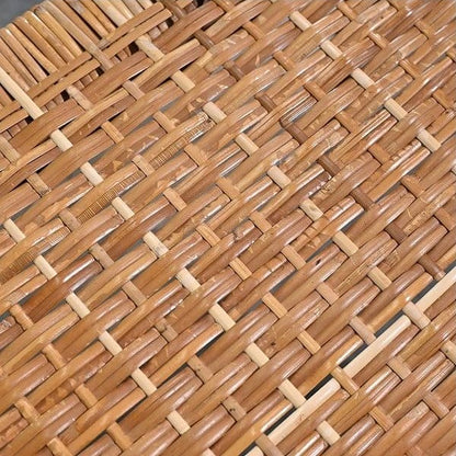 Vintage Hocker von Olholm Mobelfabrik aus Teak und Rattan