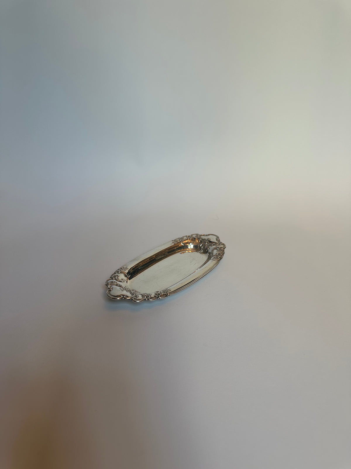 Bol ovale vintage en argent modèle 12792 de Tiffany & Co. de style néoclassique